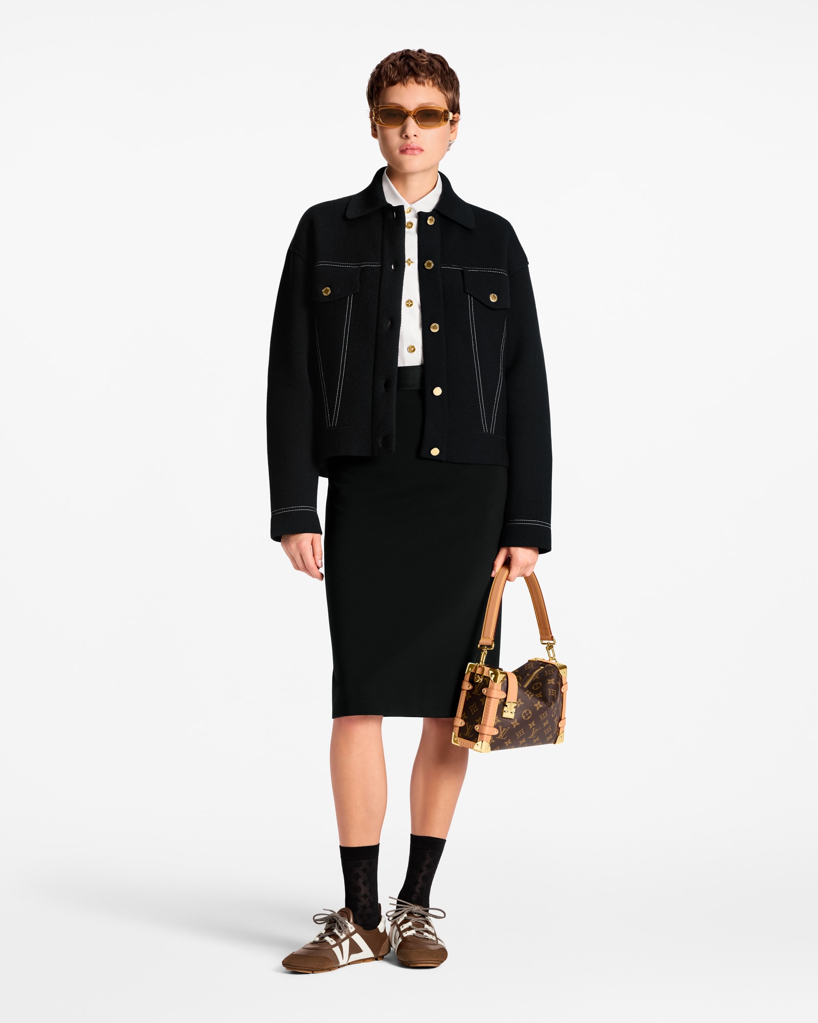 ルイヴィトン　キルテッド　ジャージー　スカート　Louis Vuitton ルイヴィトン キルテッド ジャージー スカート Louis Vuitton Louis